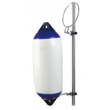 Porta parabordo semplice con 1 anello in Acciaio Inox abbattibile 